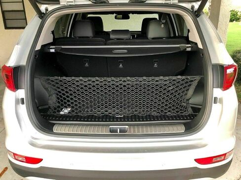 Trunk Organizer Cargo Net for KIA SPORTAGE 2017-2022 - Envelope Style Cargo Net for SUV - Premium Mesh Elastic Car Trunk Organizer Vehicle Carrier Storage–Compatible with KIA SPORTAGE in Saudi Arabia