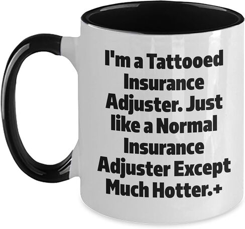 Insurance Adjuster Two Tone Coffee Mug Funny Valentine's Unique Gift for Insurance Adjuster Friends and Family in Saudi Arabia