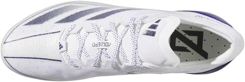 حذاء رياضي لكرة القدم Adizero Electric للرجال من adidas - أرجواني، أبيض - مقاس 14 M in Saudi Arabia