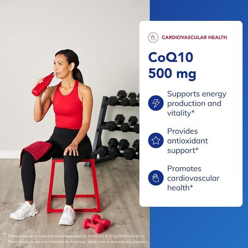 مغلفات نقية CoQ10 500 مجم | مكمل الإنزيم المساعد Q10 للطاقة ومضادات الأكسدة وصحة الدماغ والخلوية والإدراك ودعم القلب والأوعية الدموية* | 60 كبسولة in Saudi Arabia