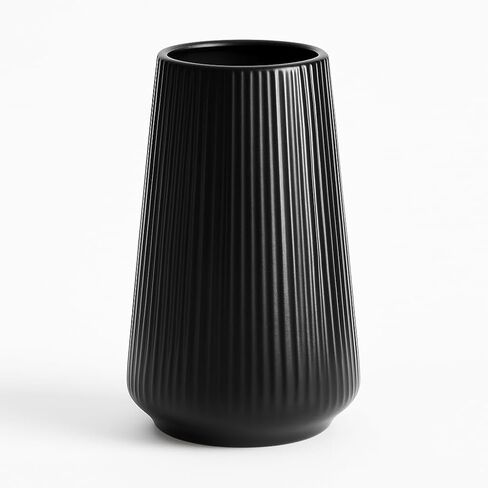 Matte White Ceramic Vase – Frosted Elegant Flower Vase for Pampas Grass, Dried or Fresh Flowers, Modern Minimalist Farmhouse Home Decor for Living Room, Dining Table, Wedding Centerpiece in Saudi Arabia
