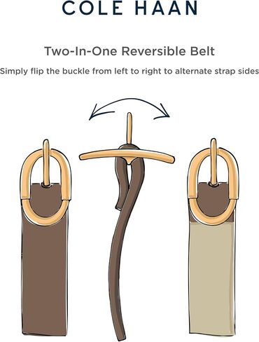 Cole Haan womens Reversible Circle Flip-buckle 2" Wide Width Belt for Dresses, Blazers, Skirts in Saudi Arabia
