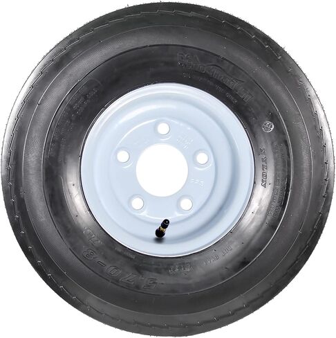 إطار مقطورة eCustomrim على الحافة 5.70-8 570-8 5.70 X 8 8 بوصة. نطاق التحميل B 5 عجلة بيضاء - ضمان لمدة عامين مع جانب الطريق مجانًا in Saudi Arabia