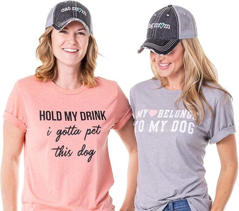 KATYDID Dog Mom Baseball Hat - Trucker Hat for Women - Stylish Cute Sun Hat in Kuwait