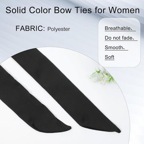 Soft Black Scarf for Women Dress, 76Inch Long Solid Ribbon Chiffon Decorative Scarves Necklace Neck Scarf Dress Belt for Hairband Hat Handbag Necktie in Kuwait