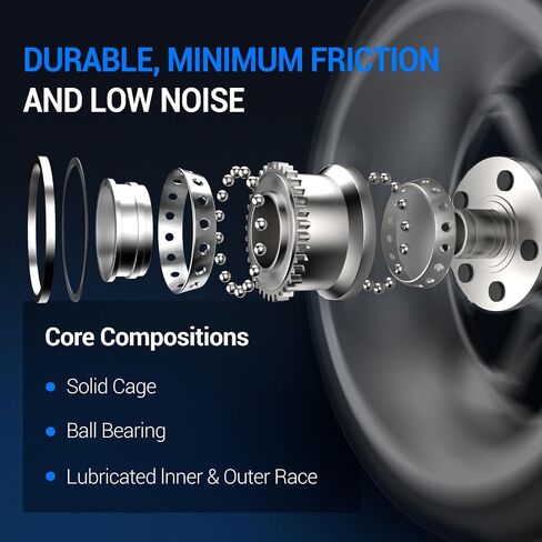 Autoround 515101 4WD Front Wheel Bearing and Hub Assembly Compatible with 2006-2008 Dodge Ram 1500 2500 3500, 8 Lug w/ABS Pair in Saudi Arabia