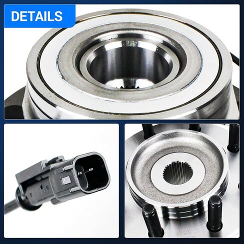 Autoround 515101 4WD Front Wheel Bearing and Hub Assembly Compatible with 2006-2008 Dodge Ram 1500 2500 3500, 8 Lug w/ABS Pair in Saudi Arabia
