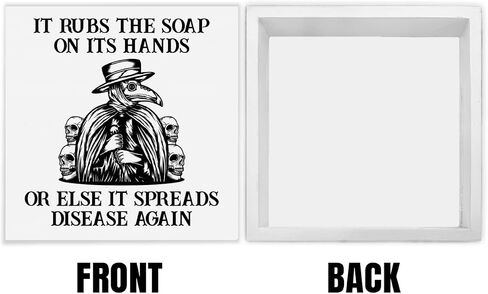 Gothic Bathroom Sign Decor Wash Your Hands Black Wood Block Sign for Bathroom Restroom Toilet Decoration in Saudi Arabia