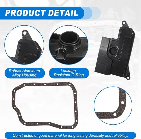 ACROPIX Automatic Transmission Filter Kit CVT Oil Cooler Filter Oil Pan Gasket Kit Fit for Toyota Avalon 2007-2018 No.3533048020/3533033050 - Pack of 2 in Saudi Arabia