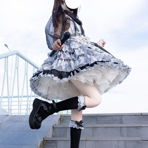 فستان ZZEQYG للسيدات والفتيات Kawaii Lolita Gothic فستان أنيمي مكسور زي قابل للقفل in Kuwait