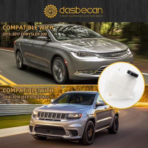 خزان سائل تبريد المحرك Dasbecan 603-838 متوافق مع Chrysler 200 2015-2017 Jeep Cherokee 2014-2018 يستبدل # 68096261AA 68102155AB in Saudi Arabia