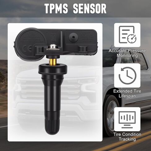 TPMS Sensor Car Tire Pressure Sensor Monitoring System Sensor Tire Pressure Monitor Tire Sensors Compatible With Chevy Silverado 2019-2022 13528563(4-Pack) in Saudi Arabia
