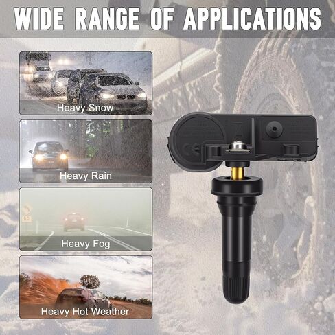 TPMS Sensor Car Tire Pressure Sensor Monitoring System Sensor Tire Pressure Monitor Tire Sensors Compatible With Chevy Silverado 2019-2022 13528563(4-Pack) in Saudi Arabia