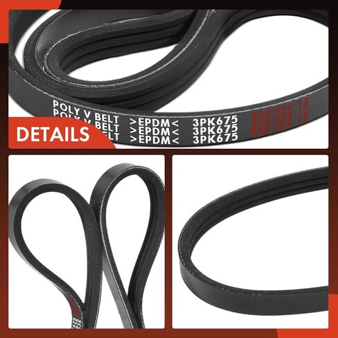 A-Premium Engine Serpentine Drive Belt Compatible with Hyundai Elantra 2001-2006, Tucson 2005-2009, Tiburon 2003-2008 & Soul 2010-2011, Sportage 2005-2010, Spectra 2004-2009, Spectra5 2005-2009, 2.0L in Saudi Arabia