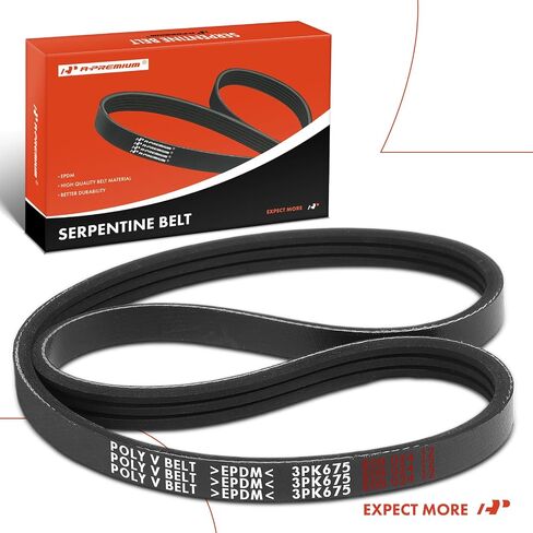 A-Premium Engine Serpentine Drive Belt Compatible with Hyundai Elantra 2001-2006, Tucson 2005-2009, Tiburon 2003-2008 & Soul 2010-2011, Sportage 2005-2010, Spectra 2004-2009, Spectra5 2005-2009, 2.0L in Saudi Arabia