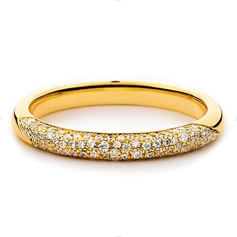 STORYJEWELLERY خواتم متراصة مطلية بالذهب عيار 18 قيراط للنساء، أساور أبدية للنساء، خواتم زفاف سميكة، خاتم بيان تمهيد مطلي بالذهب، هدايا لها in Saudi Arabia