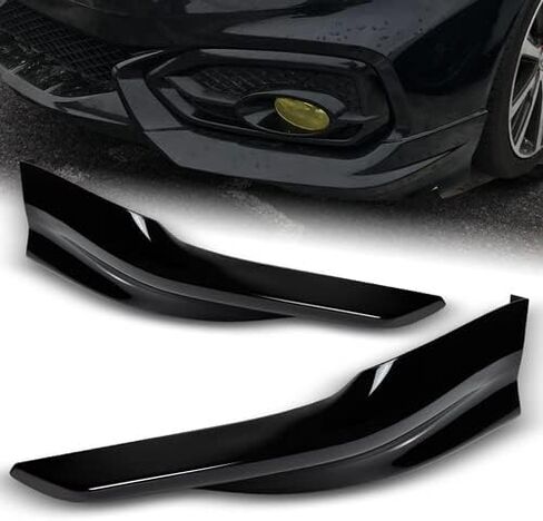 2 Pieces HFP Style Polyurethane Front Bumper Lip Spoiler Splitter Body Kit Trim Protection Compatible with 2014 2015 Honda Civic 2DR Coupe (Painted White) in Saudi Arabia