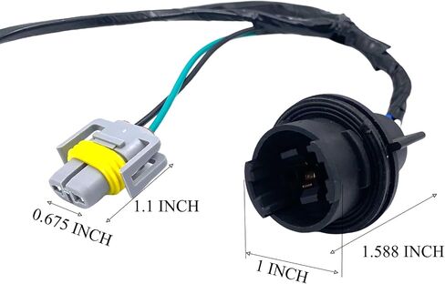 Headlight Harness Connector Compatible with Chevy Malibu 2008-2012 Replaces Part Number 15930264 645-539 645539 in Saudi Arabia