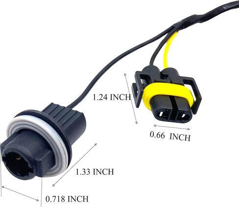 Headlight Harness Connector Compatible with Chevy Malibu 2008-2012 Replaces Part Number 15930264 645-539 645539 in Saudi Arabia