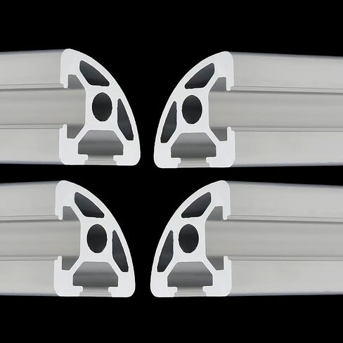 2 Pack 2020 Aluminum Extrusion Profile Round Arc Length 11.81 inch / 300mm Silver, 20 x 20mm 20 Series T Type T-Slot European Extrusions Profile Anodized Linear Rail Guide Frame for CNC in Saudi Arabia