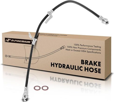 A-Premium Front Passenger Brake Hydraulic Hose Compatible with Select Toyota and Lexus Models - RAV4 2006-2018, Mirai 2016-2019, HS250h 2010-2012 - Replace# 9094702F49 in Saudi Arabia