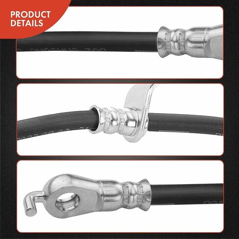 A-Premium Front Passenger Brake Hydraulic Hose Compatible with Select Toyota and Lexus Models - RAV4 2006-2018, Mirai 2016-2019, HS250h 2010-2012 - Replace# 9094702F49 in Saudi Arabia