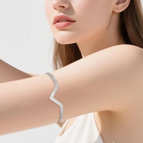 BROCC 6PCS Gold Arm Cuff Bracelet for Women Upper Armlet Armband Bangle Adjustable Coil Swirl Armband Set Upper Arm Cuff Bracelets Jewelry in Kuwait