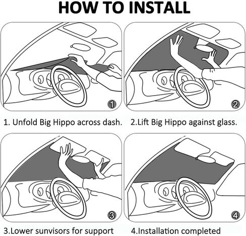 AFOK Harry Magic Po-Tter Car Windshield Sun Shade, Universal Fit Sunshade, Front Window Visor Protects from Sun Heat/Blocks UV Rays, Keeps Vehicle Cool - 27.5 X 51in in Saudi Arabia