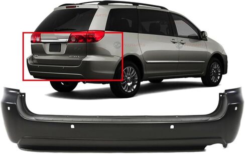 FitParts متوافق مع غطاء المصد الخلفي Toyota Sienna 2004-2010. جديد، معبأ. قطع مستشعر مساعد الركن، CE XLE Limited LE XLE Limited TO1100228 52159-AE902 in Saudi Arabia