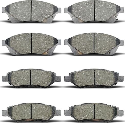Front Rear Brake Pads Compatible with 2010-2016 Cadillac Srx,for 2011 Saab 9-4x (D1422 D1337) in Saudi Arabia