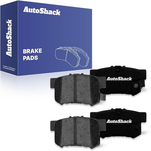 AutoShack Rear Ceramic Brake Pad Set | Replacement for 2001-2005 Acura EL 2002-2015 Honda Civic 2007-2013 Suzuki SX4 | 4-PC in Kuwait