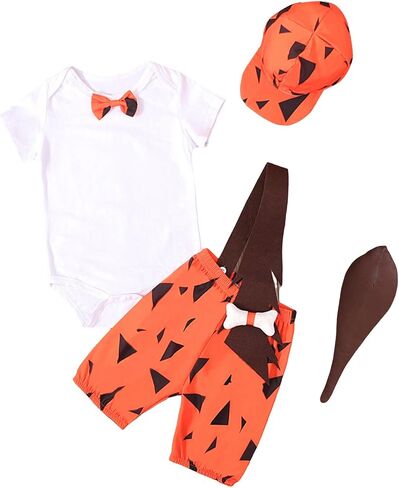 Halloween Baby Clothes Cute Family Matching Outfit Newborn Infant Boys Birthday Romper Tops Shorts Hat 4Pcs Sets in Saudi Arabia