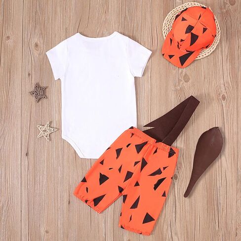Halloween Baby Clothes Cute Family Matching Outfit Newborn Infant Boys Birthday Romper Tops Shorts Hat 4Pcs Sets in Saudi Arabia