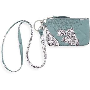 Vera Bradley Performance Twill Zip Id Case and Lanyard Combo, Botanical Beauty in Kuwait