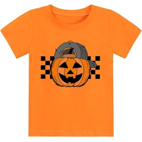 قمصان للأولاد والبنات للهالوين للأطفال الصغار بأكمام قصيرة تي شيرت Monster Truck Ghost Pumpkin تي شيرت علوي من 2 إلى 7 سنوات in Kuwait