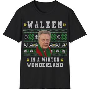 Walken in A Winter Wonderland Unisex T-Shirt, Christopher Walken Fan Tee, Gift for Actor Lover, Funny Christmas Shirt, in Saudi Arabia