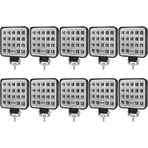 ANTOM 12v Led Flood Tractor Work Reserve Lights, 57W Backup Driving Lights for Tow Trucks, Tractor, Trailer Cargo, Skid Steer, Forklift, Kayak,10PCS Square in Kuwait