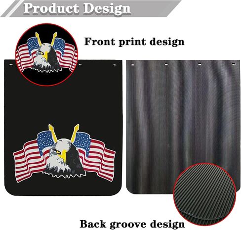 24"x30" Mud Flaps for Semi-Trucks Tractors Trailers Heavy-Duty Trucks 24"x30" Mudflaps Black Semi Truck Mudguards 1 Pair (30MF-INT) in Saudi Arabia