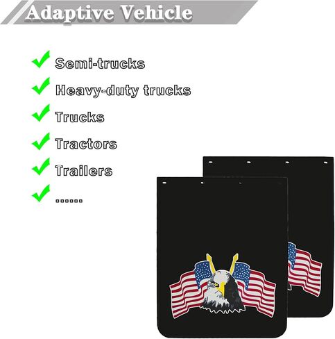 24"x30" Mud Flaps for Semi-Trucks Tractors Trailers Heavy-Duty Trucks 24"x30" Mudflaps Black Semi Truck Mudguards 1 Pair (30MF-INT) in Saudi Arabia