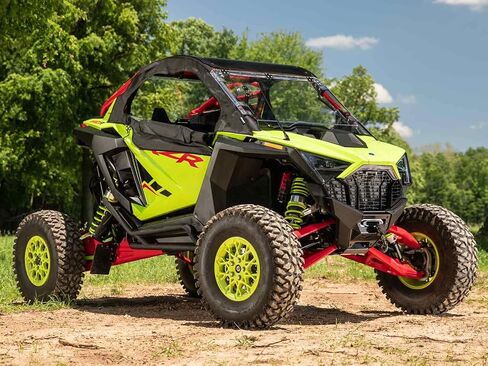 لوحة تركيب ونش SuperATV للخدمة الشاقة لعام 2022+ Polaris RZR Pro R/Turbo R | طلاء فولاذي 3/16 بوصة | طلاء مسحوق مقاوم للأشعة فوق البنفسجية يمنع التآكل | يتم تركيبه بسرعة وسهولة in Saudi Arabia