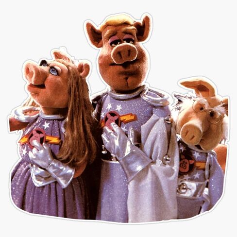 MAGNET The Muppets Pigs In Space Magnetic Vinyl Sticker Decal Magnet 5" in Saudi Arabia