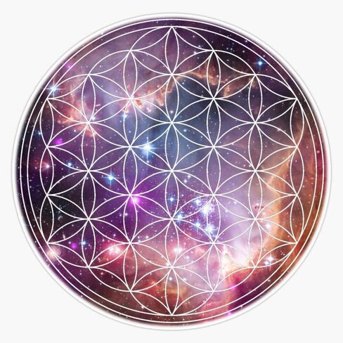 MAGNET Flower Of Life Sacred Geometry Magnetic Vinyl Sticker Decal Magnet 5" in Saudi Arabia