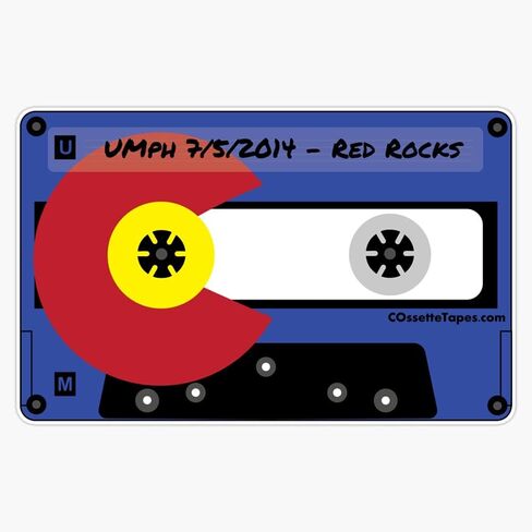 Magnet Umphrey's McGee Red Rocks 2014 Vinyl Magnetic Sticker Reusable 5" in Saudi Arabia