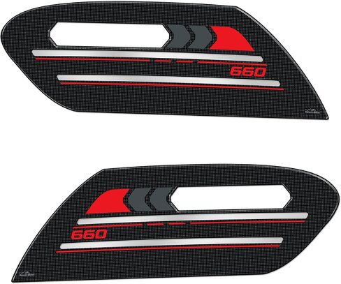 Motorcycle 3D Stickers Compatible with Triumph Trident 660 2021-2025. Tank Side Protector Protections from Impact and Scratches. Resin Stickers - Made in Italy in Saudi Arabia