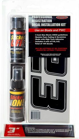 Hardline Products Series 900 Decal Kit with Sticker-On!/Off! & Squeege - Silver900 in Saudi Arabia