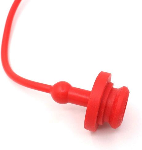 Hydraulic Coupler Dust Cap 1/4 ISO-B 5675 AG Male Female,CEKER Hydraulic Plug Quick connects Port Covers Fittings,Red Cap with Retention Ring Keeps Cap Attached to Hose 1set in Saudi Arabia