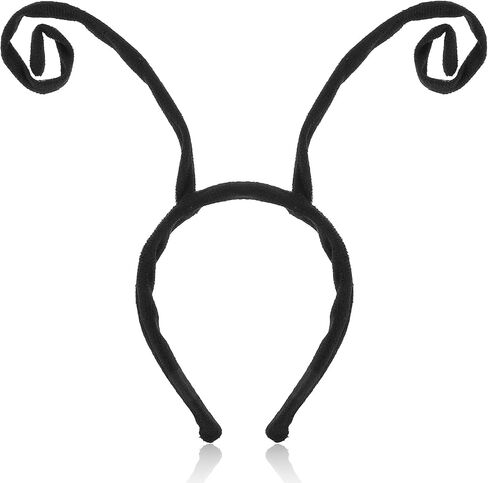 Butterfly Antenna Headband Bug Headband Bee Hair Hoop Halloween Cosplay Costume Headband Dress Up Hairband for Halloween Parties Women Men (Black in Saudi Arabia