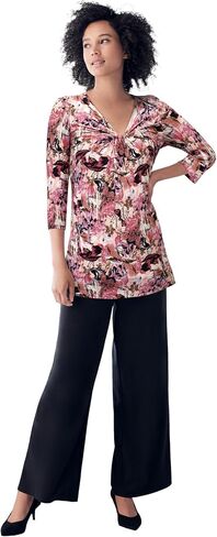 ellos Plus Size Twisted Knot-Front Tunic in Saudi Arabia