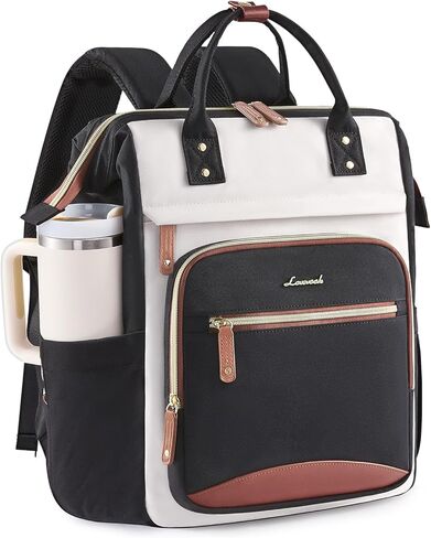 LOVEVOOK Laptop Backpack for Women Work Bag with Large Capacity Cup Side Pocket, 15.6 Inch Waterproof Computer Backpacks Purse, College Bookbag for School, Business, Teacher, Travel in Saudi Arabia