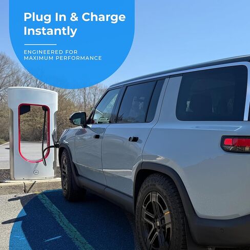 Tesla to J1772 Adapter - Max 80 Amp & 250V Compatible with Tesla Wall Charger, Tesla Home Charger or Tesla Mobile Charger in Saudi Arabia